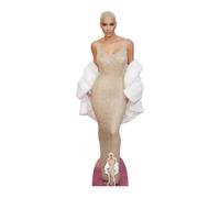 Kim Kardashian Oro Abito Lifesize And Free Mini Cartone Ritaglio / IN Piedi