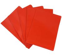 Kim Kranholdt GmbH - Custodie trasparenti, formato A4, 120 μm, 100 pezzi, zigrinato, rosso