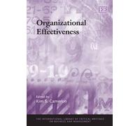 Kim S. Cameron Organizational Effectiveness (Copertina rigida)