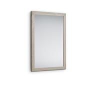 KIM SPECCHIO DA PARETE CON CORNICE LISCIA CON GANCI X INSTALLAZIONE ORIZZONTALE E VERTICALE 48X68CM LEGNO NATURALE