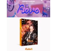 KIM WOO SEOK 3rd Desire [Reve] Bobbidi Ver. CD + libro 92p + scheda 2p + post...