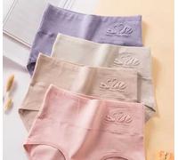 KIM WP187 Slip Donna Vita Alta Controllo Pancia In Cotone 4 Paia Multicolore