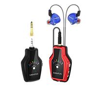 KIMAFUN In-Ear Monitor 2.4G Wireless System, Sistemi IEM Stereo per Prove Band, Amplificatore per Chitarra, Altoparlanti, Registrazione, Chitarristi, Bassisti, DJ(1TX+1RX)