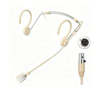 KIMAFUN Microfono Headset ad Archetto con Fascia Regolabile, Microfono a Condensatore Leggero e Professionale, Compatibile con trasmettitore bodypack wireless con connettore Mini XLR TA3F, HC-800-D3