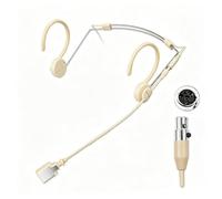 KIMAFUN Microfono Headset ad Archetto con Fascia Regolabile, Microfono a Condensatore Leggero e Professionale, Compatibile con Shu_re Trasmettitore Bodypack Wireless, HC-800-D4