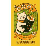 Kimbap Hugging Cat Theme Notebook 5x8” College Ruled Lined Fun and Playful for School, Notes, or Creative Ideas: A Cute and Funny College-Ruled Notebook for your favorite Korean Food Lover