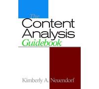 Kimberly A. Neuendorf The Content Analysis Guidebook (Copertina rigida)