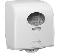 Kimberly Clark Aquarius Slimroll Dispenser di asciugamani a rotolo 7955, Installazione a parete, strappi a strappo, Bianco