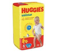 Huggies unistar base 6 pannolino 6 confezioni da 12 pezzi