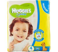 Kimberly-Clark KIMBERLY-CLARK HUGGIES Unistar - 17 pannolini di taglia 4 per bambini dal peso 7-18 kg