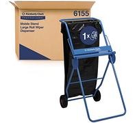 Kimberly-Clark Professional Dispenser di panni in rotolo grande a colonna mobile 6155 - Azzurro