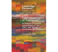 Kimberly Tao Legal Categorization of 'Transgender' (Tascabile)