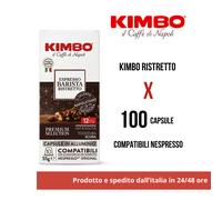 KIMBO Caffè Barista Espresso RISTRETTO - Caffè in Capsule Compatibile con Nespresso - Confezione Da 10 Capsule - CONFEZIONE RISPARMIO