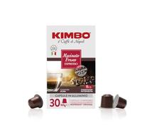 Kimbo, Macinato Fresco, 30 Capsule Caffè in Alluminio Compatibili Nespresso®* Original®*, Miscela Forte e Corposa, Intensità 11/13, Tostatura Scura, 1 Pack da 30 Capsule