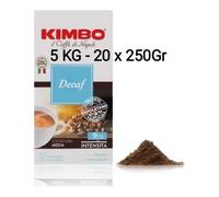 KIMBO 5-KG CAFFE' MACINATO MISCELA DECAFFEINATO 20X250GR 06 2025