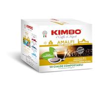 Kimbo 50 Cialde Caffè Compostabili ESE, Amalfi 100% Arabica
