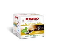 Kimbo 600 Cialde Caffè Compostabili ESE, Amalfi 100% Arabica | 4 Confezioni da 150 Cialde, Meraviglie del Gusto, Intensità 9/13, Tostatura Medio-Scura