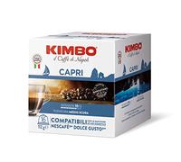 Kimbo 96 Capsule Caffè Compatibili Nescafè® Dolce Gusto®, Capri | 6 Confezioni da 16 Capsule, Meraviglie del Gusto, Intensità 10/13, Tostatura Medio-Scura