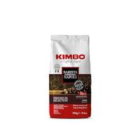 Kimbo Caffè in Grani, 500 gr Miscela Barista Espresso Napoli, Pregiati Chicchi di Arabica e Robusta, Intensità 10/13, Tostatura Scura, Ideale per Espresso, Cappuccino, Caffè Latte, Latte Macchiato