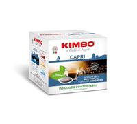 Kimbo, Capri, Le Meraviglie del Gusto, 450 Cialde Caffè Compostabili, Gusto Intenso, Intensità 10/13, Tostatura Medio-Scura, 3 Pack da 150 Cialde