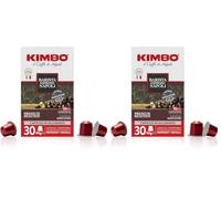 Kimbo Capsule Compatibili Nespresso* Original in Alluminio - 30 Capsule - Barista Espresso Napoli (Confezione da 2)