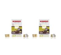 Kimbo Capsule Compatibili Nespresso* Original in Alluminio - 30 Capsule - Espresso Barista 100% Arabica (Confezione da 2)