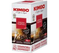 Kimbo Capsule di Caffè Napoli, Compatibile con Nespresso, Tostatura Medio-Scura, 8 Pacchi da 40 Capsule (Totale 320 Capsule)