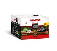 Kimbo Cialde Caffè - 200 Cialde Compostabili ESE - Miscela Espresso Napoletano, Formula Bar, Intensità 10/13, Tostatura Medio-Scura - 2 Confezioni da 100 Cialde