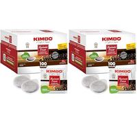 Kimbo Cialde Caffè Compostabili ESE - 100 Cialde - Macinato Fresco (Confezione da 2)
