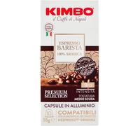 Kimbo, Espresso Barista 100% Arabica, 400 Capsule Caffè in Alluminio Compatibili Nespresso®* Original®*, Intensità 9/13, Tostatura Medio-Scura, 40 Pack da 10 Capsule