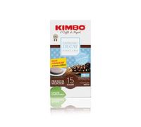 Kimbo, Espresso Decaf, 120 Cialde Caffè Compostabili ESE, Miscela Decaffeinata e Cremosa, Intensità 9/13, Tostatura Media, 8 Pack da 15 Cialde