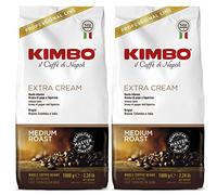 Kimbo Chicchi di caffè espresso extra crema, 2 x 1 kg, confezione da 2
