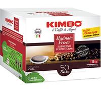 Kimbo, Macinato Fresco, 300 Cialde Caffè Compostabili ESE, Miscela Forte e Corposa, Intensità 11/13, Tostatura Scura, 6 Pack da 50 Cialde