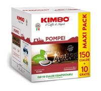 100 Cialde Carta Compostabili Caffe Kimbo Miscela Pompei Forte e Decisa