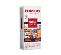 Kimbo, Spacca Napoli, 120 Capsule Caffè Compatibili Nespresso® Original®, Miscela Equilibrata e Corposa, Intensità 10/13, Tostatura Medio-Scura, 12 Pack da 10 Capsule