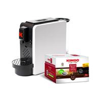 Nuova Macchina a cialde bianca e nera - Kimbo Up + 50 Cialde Macinato Fresco uso domestico design elegante e compatto