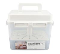 Kimchi Container, Airtight Fermentation Box with Pressure Plate and Locking Lid PP Pickling Storage for Kimchi Sauerkraut Vegetables