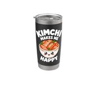 Kimchi mi rende felice cibo coreano Kimchi Amante Corea Piatti Bicchiere termico in acciaio inox doppia parete