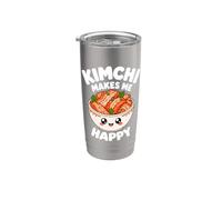 Kimchi mi rende felice cibo coreano Kimchi Amante Corea Piatti Bicchiere termico in acciaio inox doppia parete