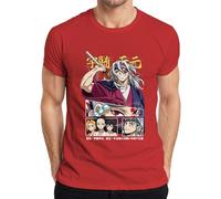Kimetsu no Yaiba Tengen Uzui Sound Hashira - Maglietta da uomo, Colore: rosso, L