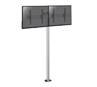 KIMEX 031-1211K3 Supporto a Pavimento per 2 TV LCD LED 43"-49" da avvitare, Altezza 240 cm,