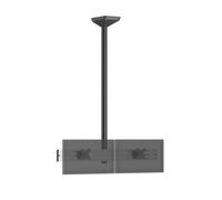 Kimex 031-4232K2 Supporto Soffitto per 2 Schermi 17 a 32" VESA 75x75 a 100x100 Max 13Kg
