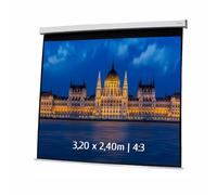 KIMEX 042-3409 Schermo di proiezione Elettrico 3,20 x 2,40m- Formato 4:3