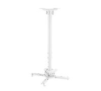 KIMEX 052-3010 Supporto a soffitto per proiettore, Altezza regolabile 60-90cm, Bianco