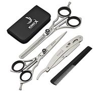 Kimex London Set di forbici professionali da parrucchiere forbici per capelli e forbici per diradamento per forbici da barbiere giapponesi a mano destra per forbici da taglio e forbici da parrucchiere