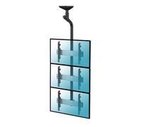Kimex Montaggio a Soffitto Scheda Menu 3 Schermi TV 43"-55" Altezza 225 cm VESA 600x400 Max. 50Kg