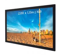 Kimex Schermo per Proiezioni Fisso con Cornice 2,00x1,13m Formato 16:9