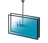 Kimex Supporto da soffitto telescopico 014-4053 per 2 TV 37-70" Alt.106-156 cm VESA 600x400 max 45kg