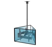 Kimex Supporto da soffitto per 3 schermi 32"-65" Altezza regolabile 86-325 cm 600x400 Max. 30Kg