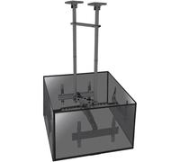 Supporto TV KIMEX Supporto da soffitto per 4 TV 50"-75" Altezza regolabile 86-325cm da 50 " a 75 ", portata max 180 kg, VESA max 100x100 min, 600x400 max